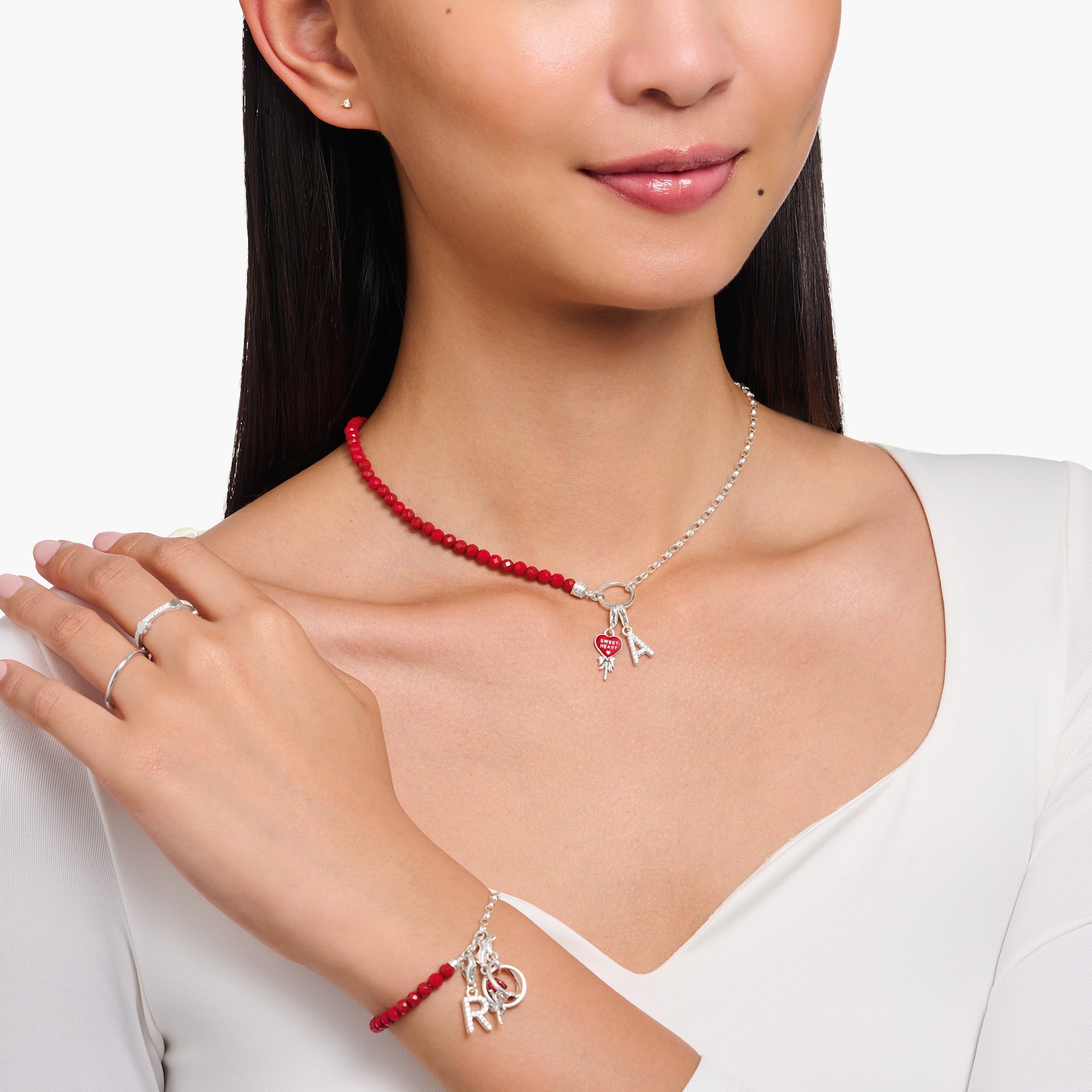Thomas Sabo Pendant 'A' in Silver