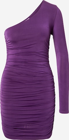 WAL G. - Vestido de cocktail 'FLORA' em roxo: frente