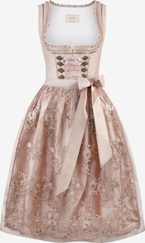 STOCKERPOINT Dirndl 'Loretta' in Roze: voorkant