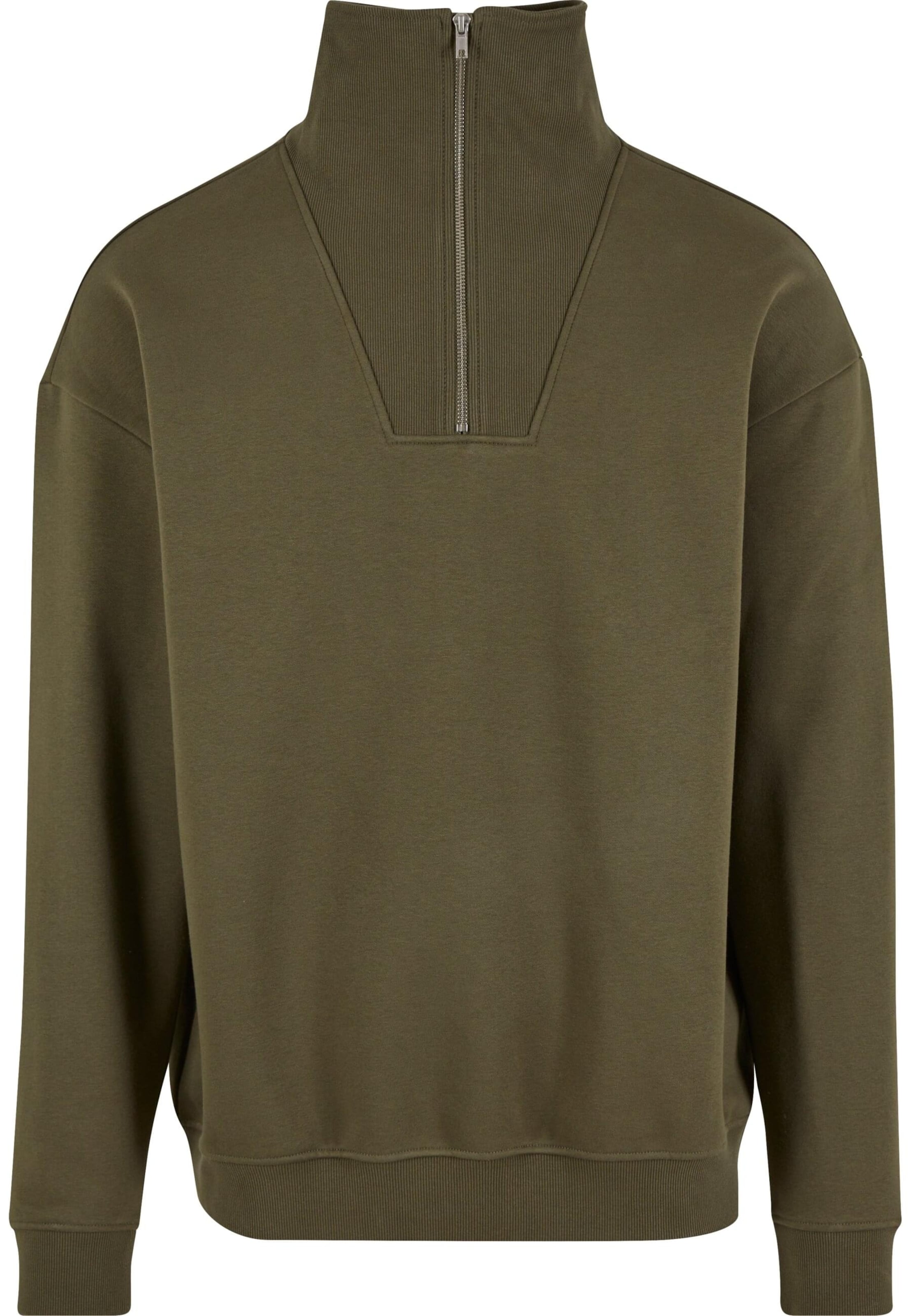 Urban ClassicsSweater majica - zelena boja: prednji dio