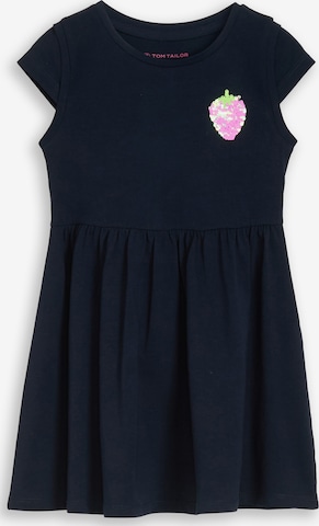 TOM TAILOR Obleka | modra barva: sprednja stran