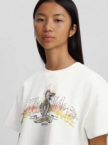 Bershka Sweatshirt in White