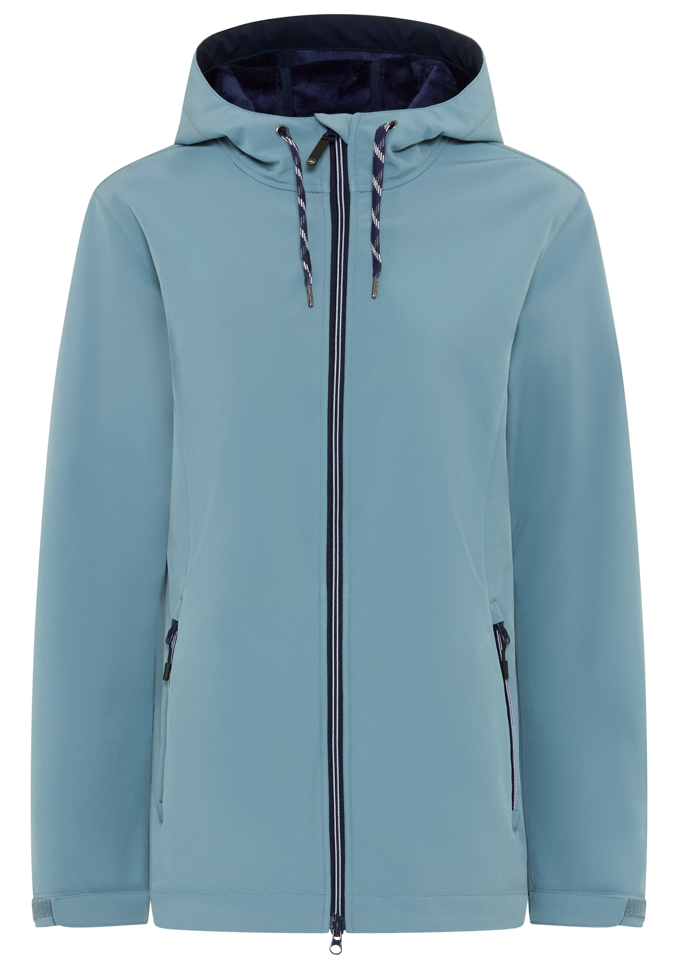 POLARINO Between-Season Jacket in Blue: front