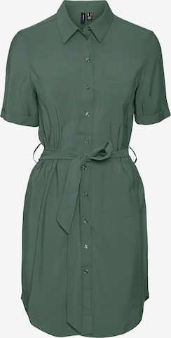 VERO MODA Shirt Dress 'Veda' in Green: front