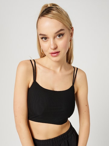 Hoermanseder x About You Top 'Nola' in Black: front