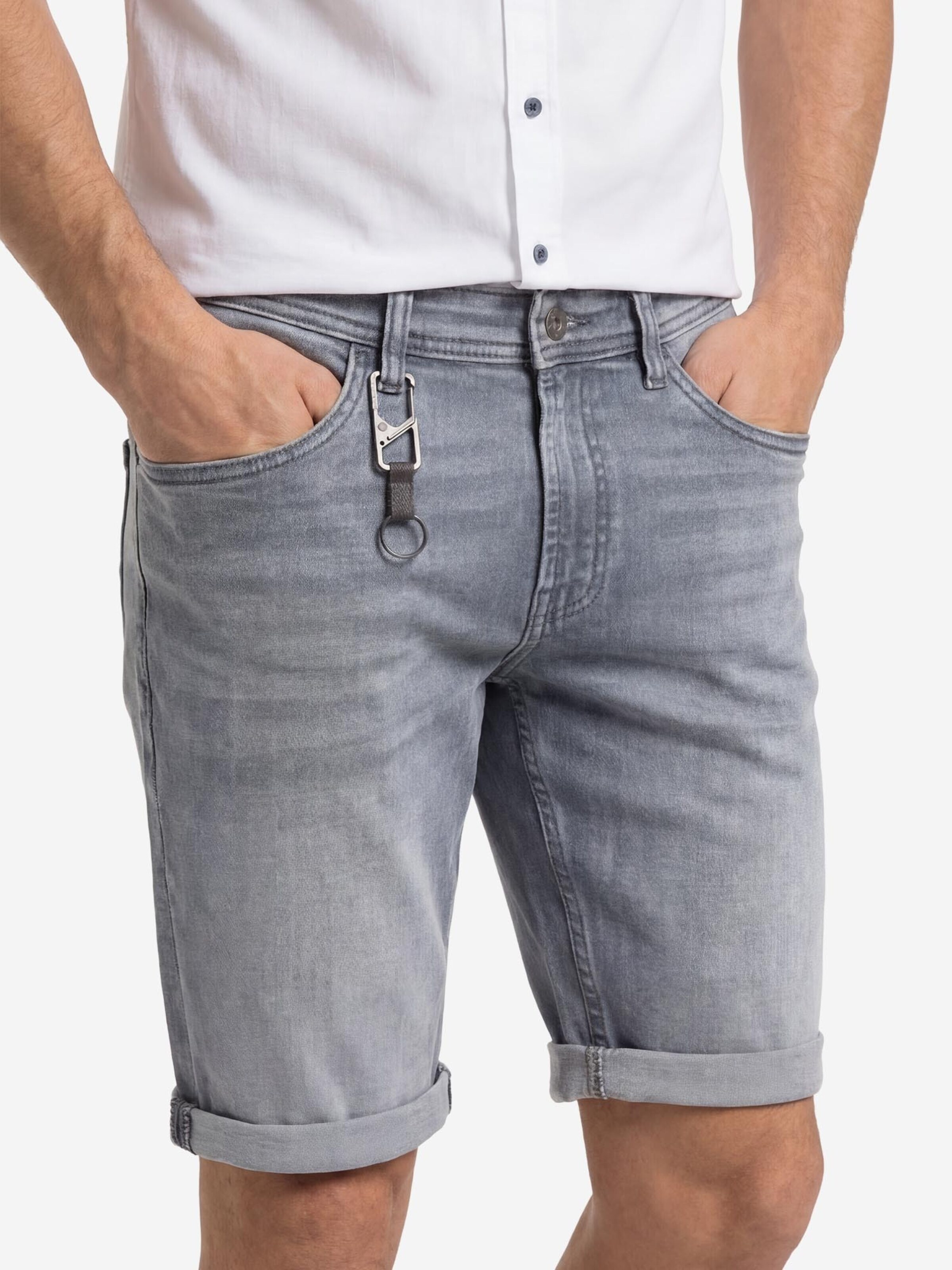 CASAMODA Regular Jeans 'High Flex' in Grey: front