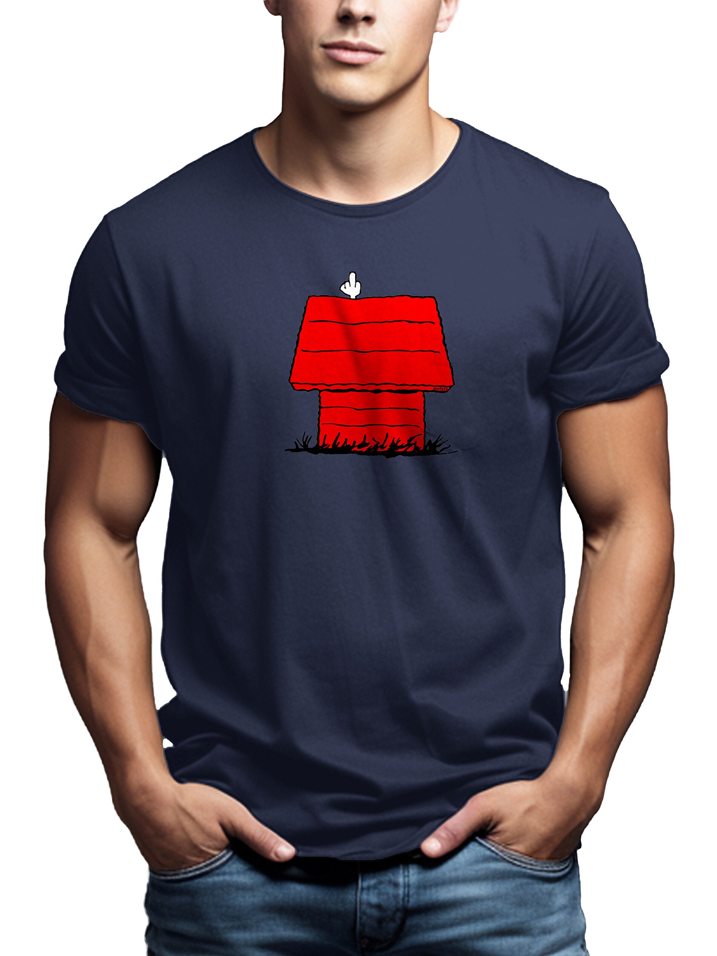 MAKAYA Shirt 'Dog House' in Blue