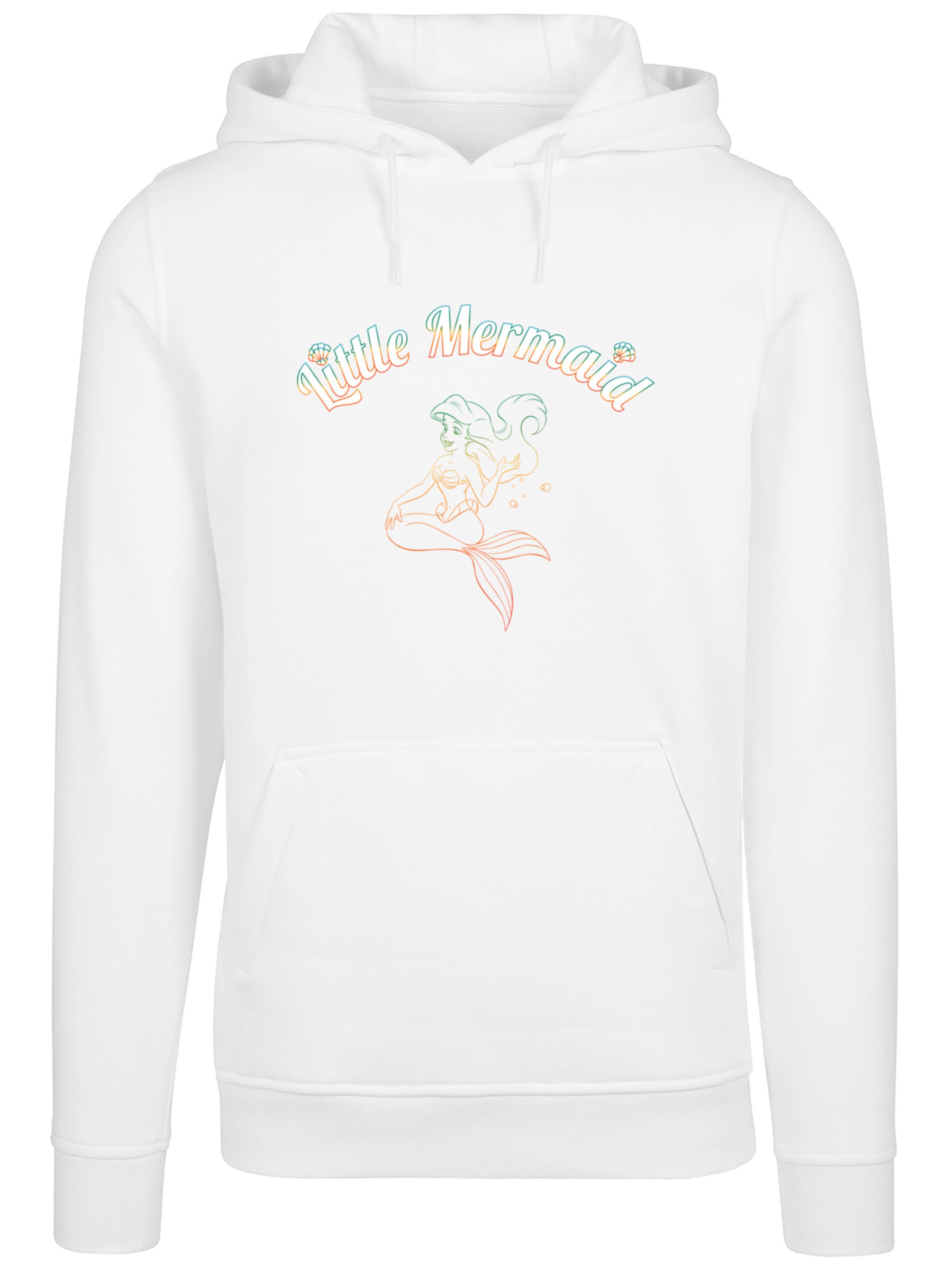F4NT4STIC Sweatshirt 'Disney The Little Mermaid' in Wit: voorkant