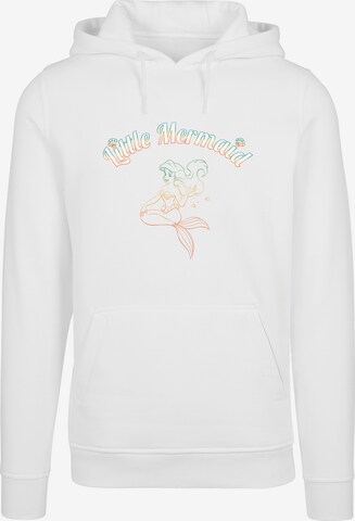F4NT4STIC Sweatshirt 'Disney The Little Mermaid' in Wit: voorkant