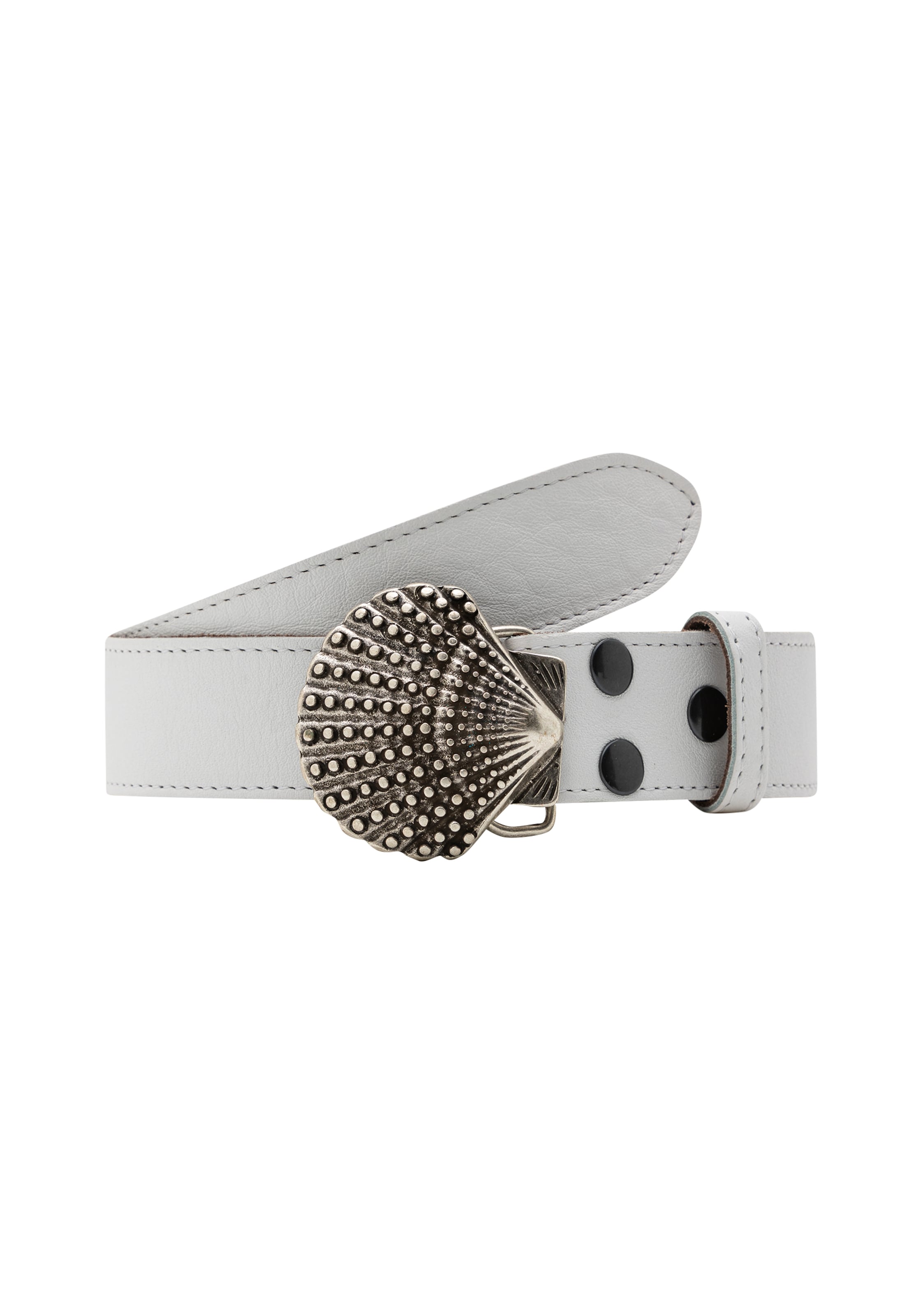 RETTUNGSRING by showroom 019° Belt 'Cashmire' in White: front