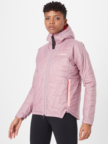 ADIDAS TERREX Outdoor Jacket 'Myshelter' in Purple: front