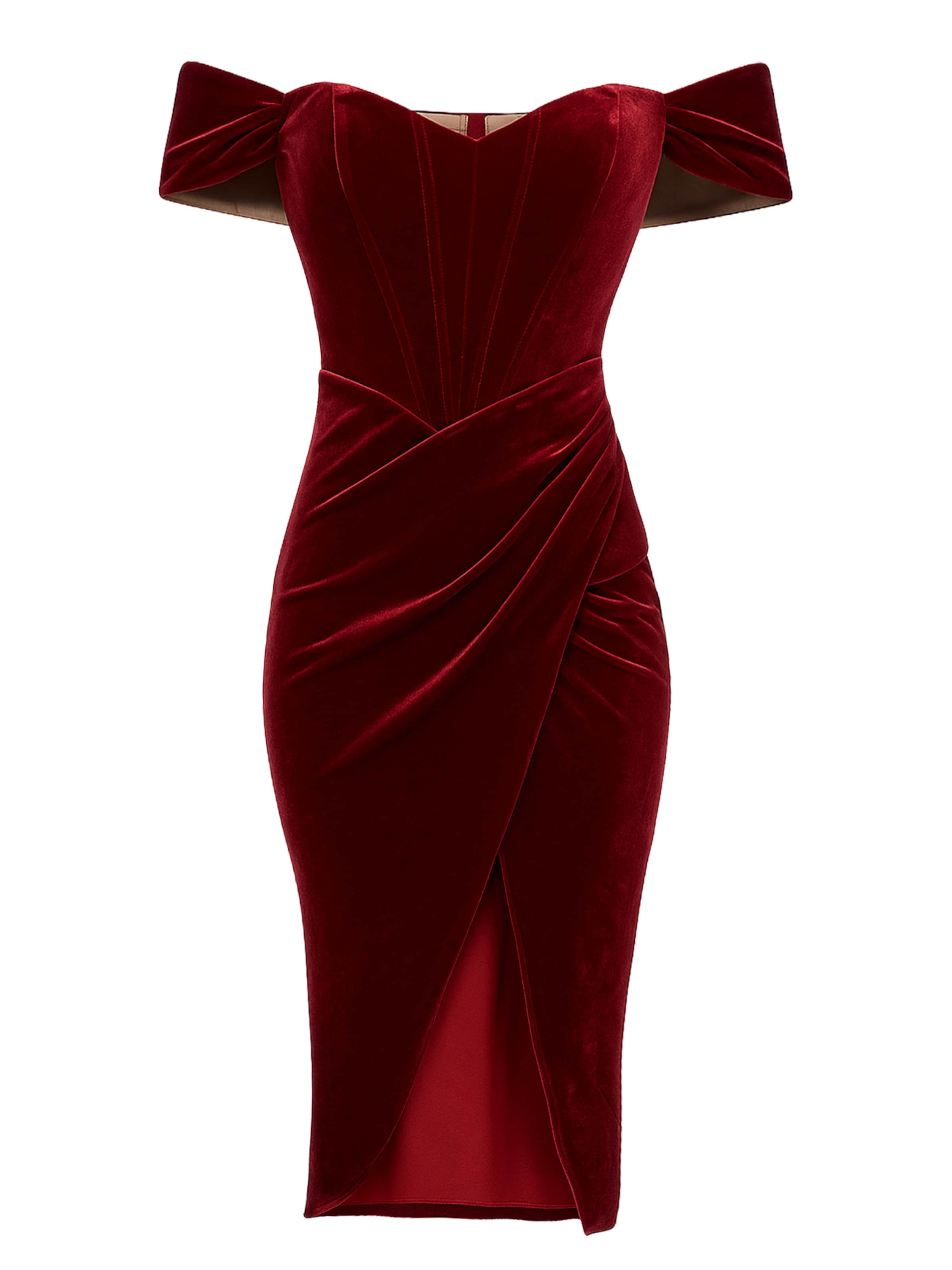 GODDIVA Jurk in Rood: voorkant