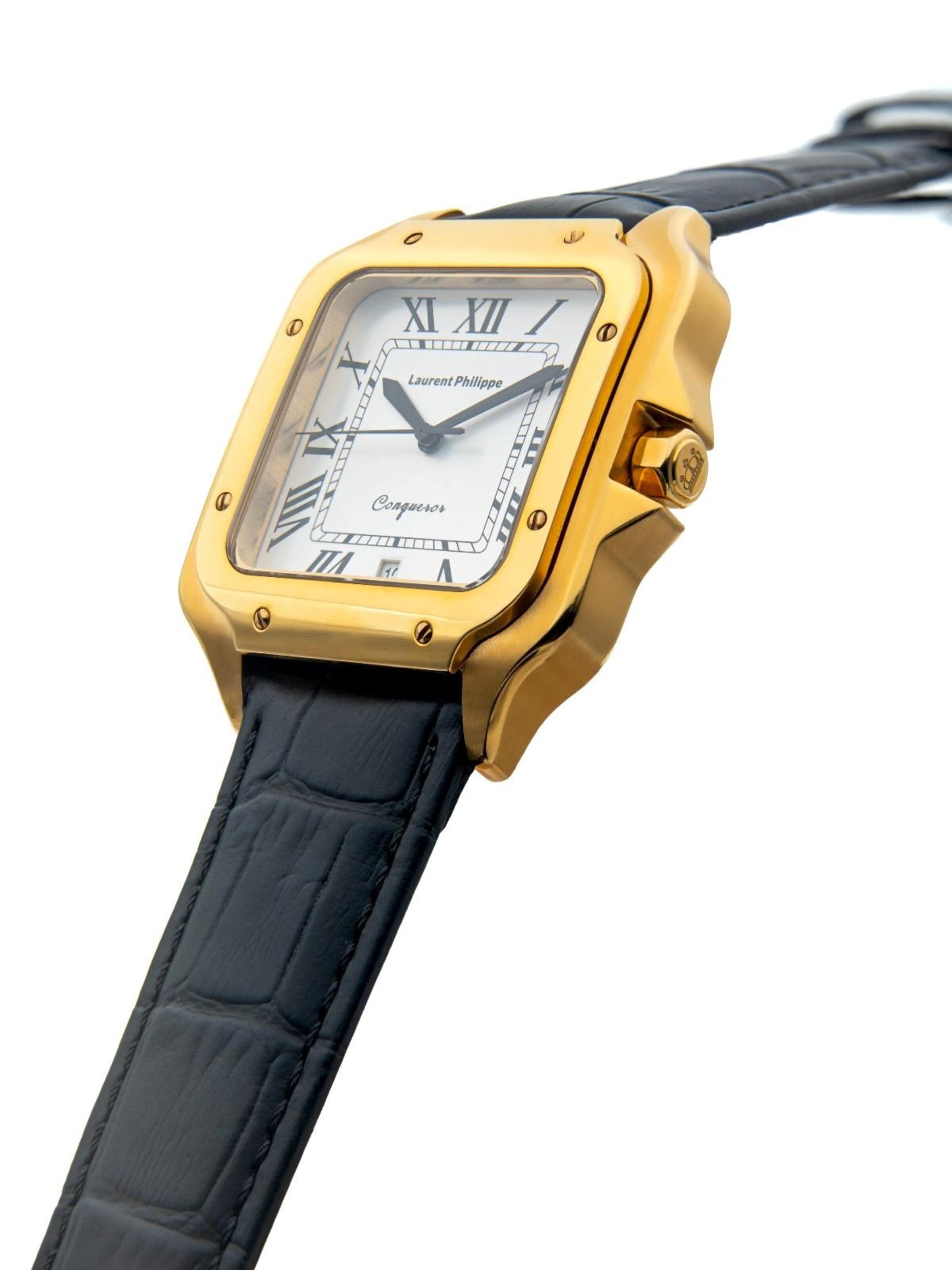 Laurent Philippe - Reloj analógico 'Conqueror The Golden Empress – Phantom' en negro