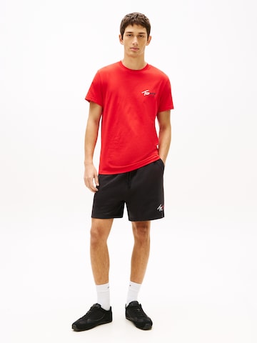 Tommy Jeans Ohlapna forma Hlače | črna barva