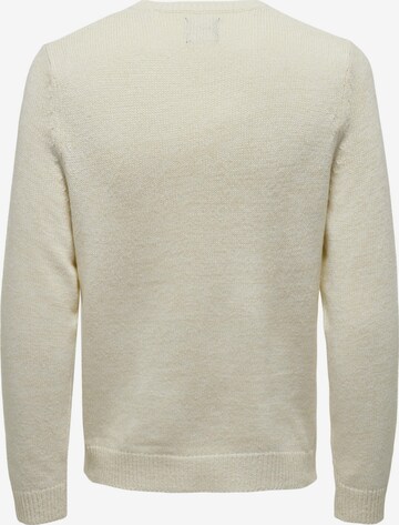 Pullover 'Chris' di Only & Sons in bianco