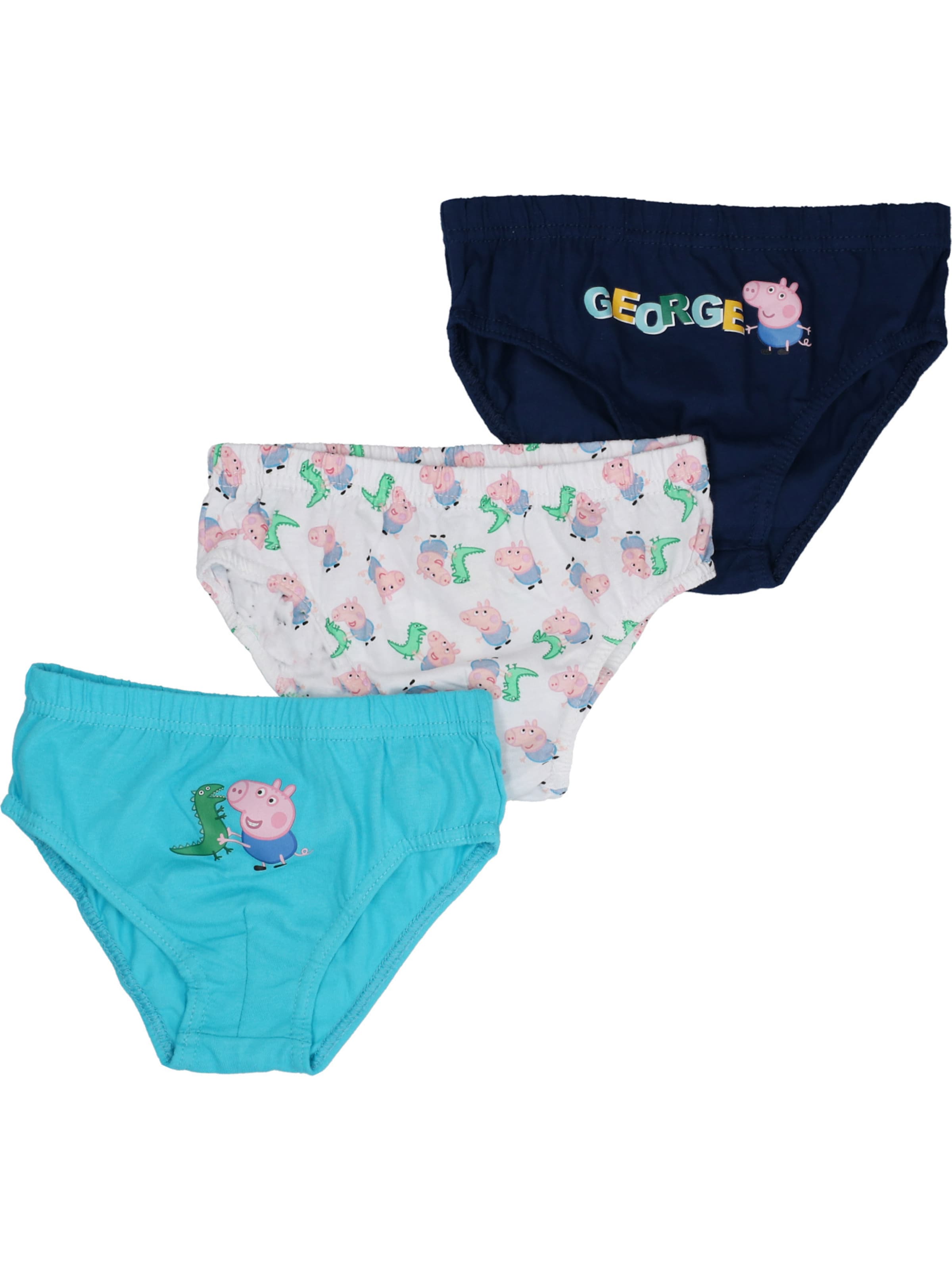 Pantaloncini intimi 'George & Dino' di Peppa Pig in blu: frontale