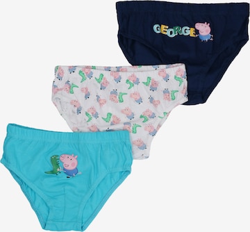 Peppa Pig Unterhose 'George & Dino' in Blau: Vorderseite