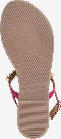 TAMARIS T-Bar Sandals 'Woms' in Pink