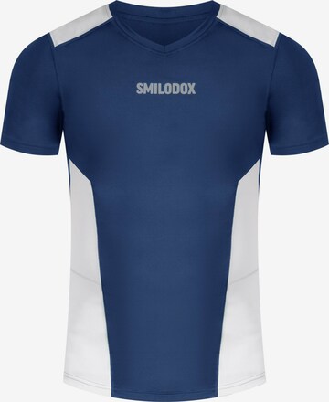 T-Shirt fonctionnel 'Maison' Smilodox en bleu : devant