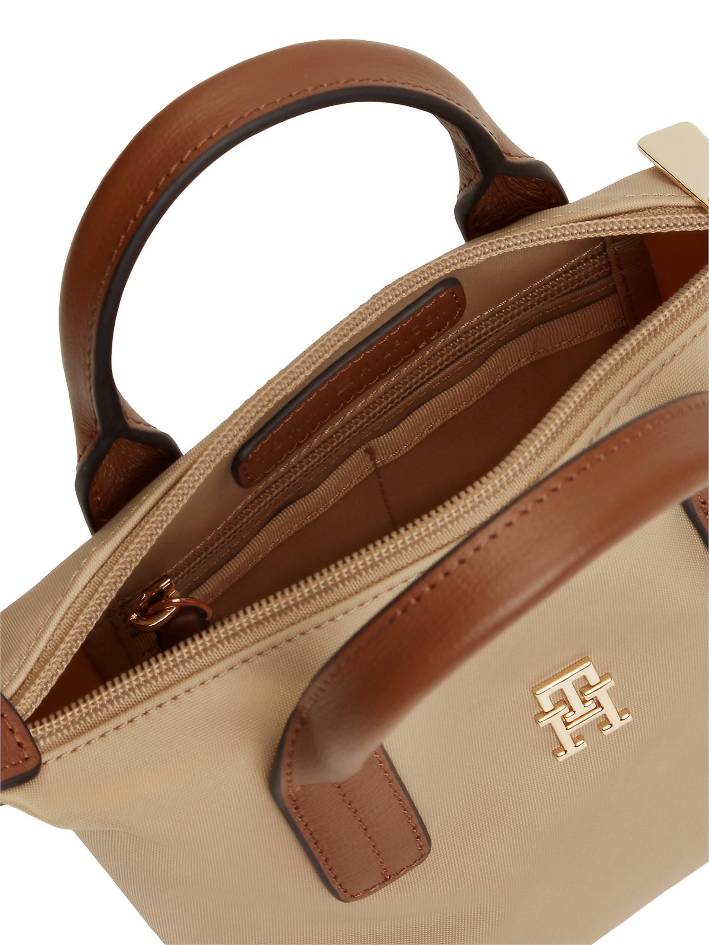 TOMMY HILFIGER Schoudertas 'Popette' in Beige