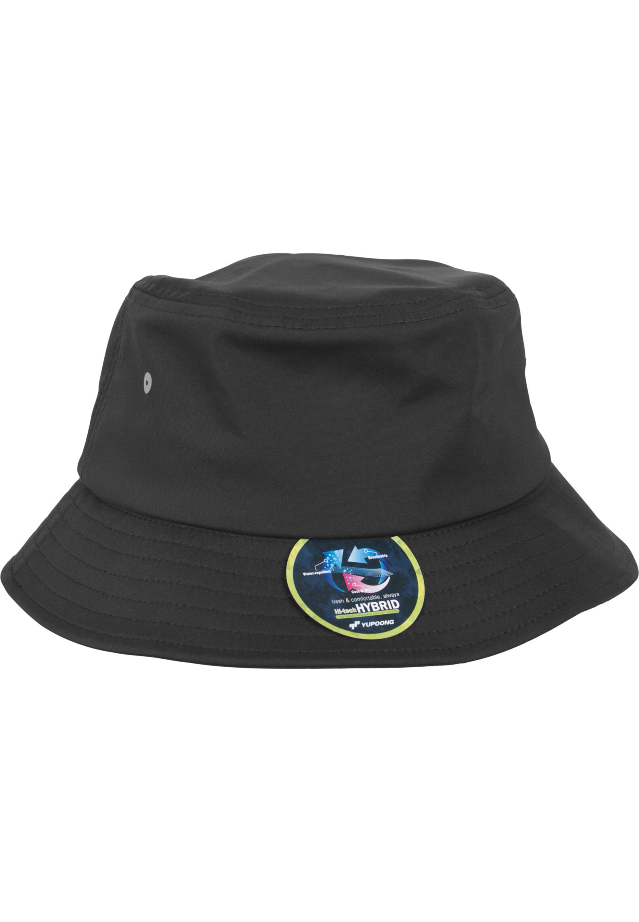 Cappello di Flexfit in nero: frontale