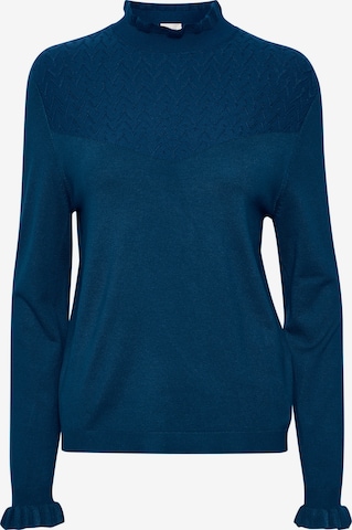 Cream Пуловер в синьо: отпред