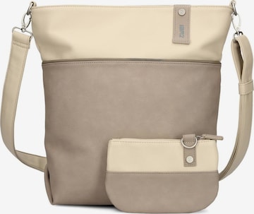 ZWEI Umhängetasche 'JANA J12' in Beige: Vorderseite