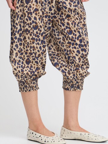 Effilé Pantalon harem 'Jill' PULZ Jeans en marron