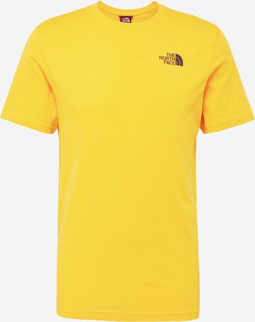 THE NORTH FACE Funkční tričko 'Red Box' – žlutá: přední strana
