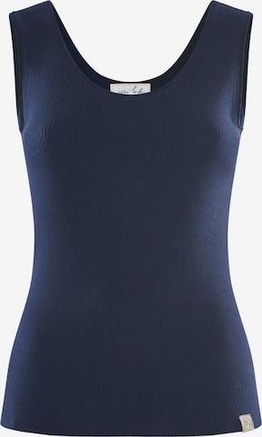 Top in maglia 'TOP BLOSSOM - Geripptes Merino Top mit Rundhals' di YOU LOOK PERFECT in blu: frontale