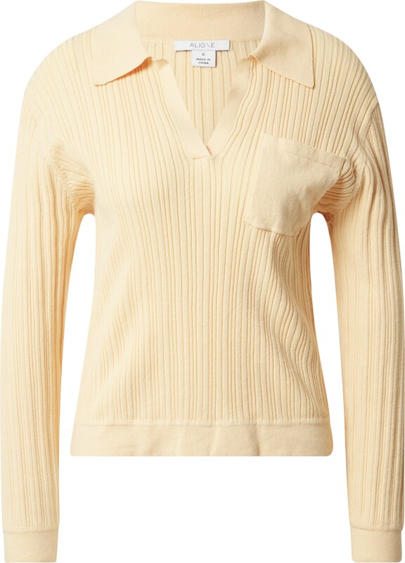 Aligne Pullover 'Granada' in Hellgelb AB6262 Aligne Pullover 'Granada' in Hellgelb AB6262