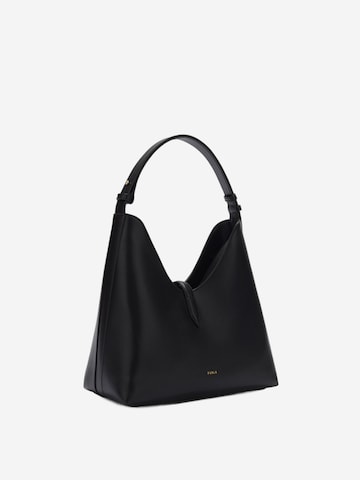 FURLA - Bolso de hombro 'Furla Sac Bandoulière M Goccia Cuir Noir' en negro