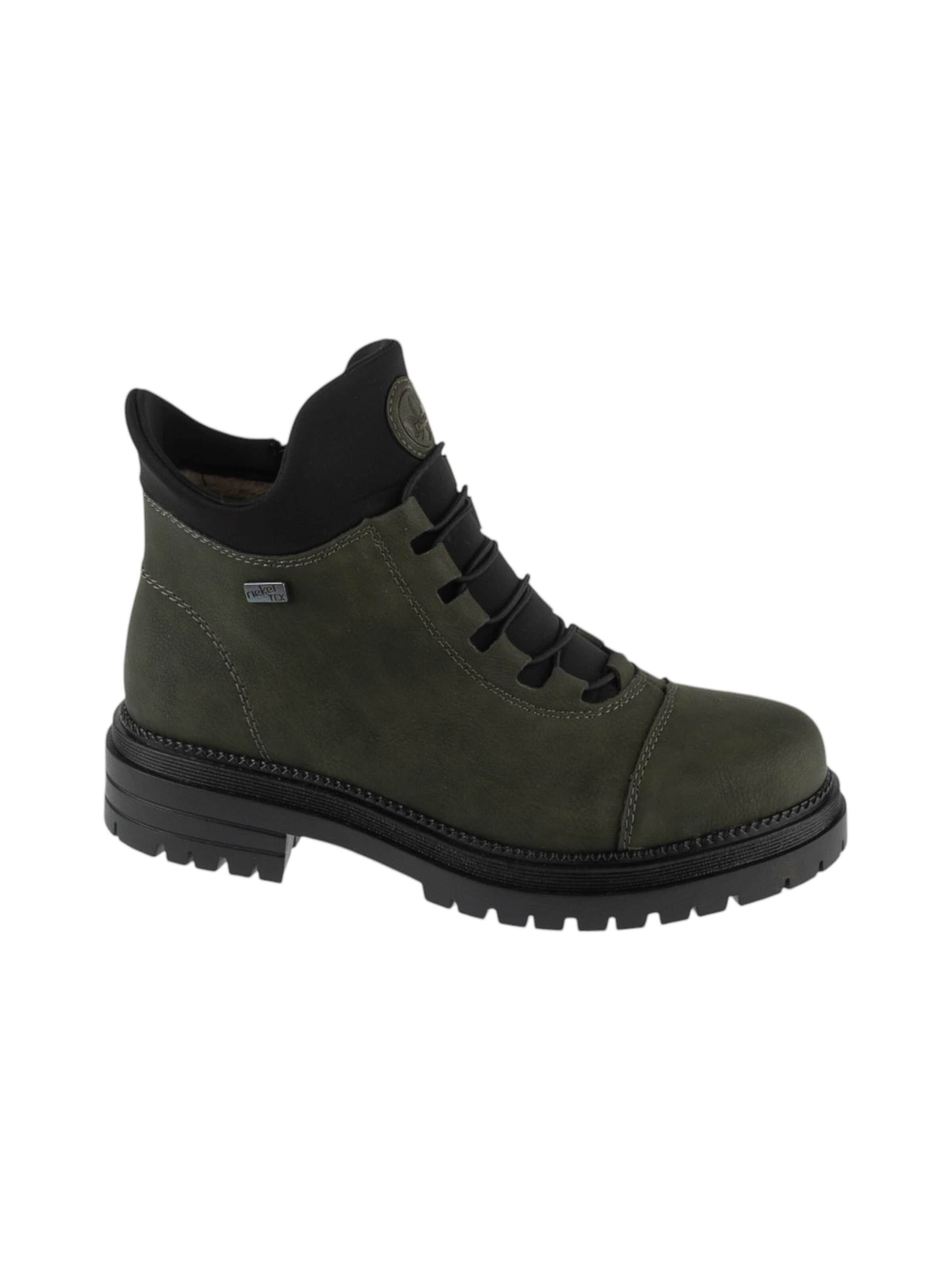 Bottes à lacets 'Rieker Booties' Rieker en vert : devant