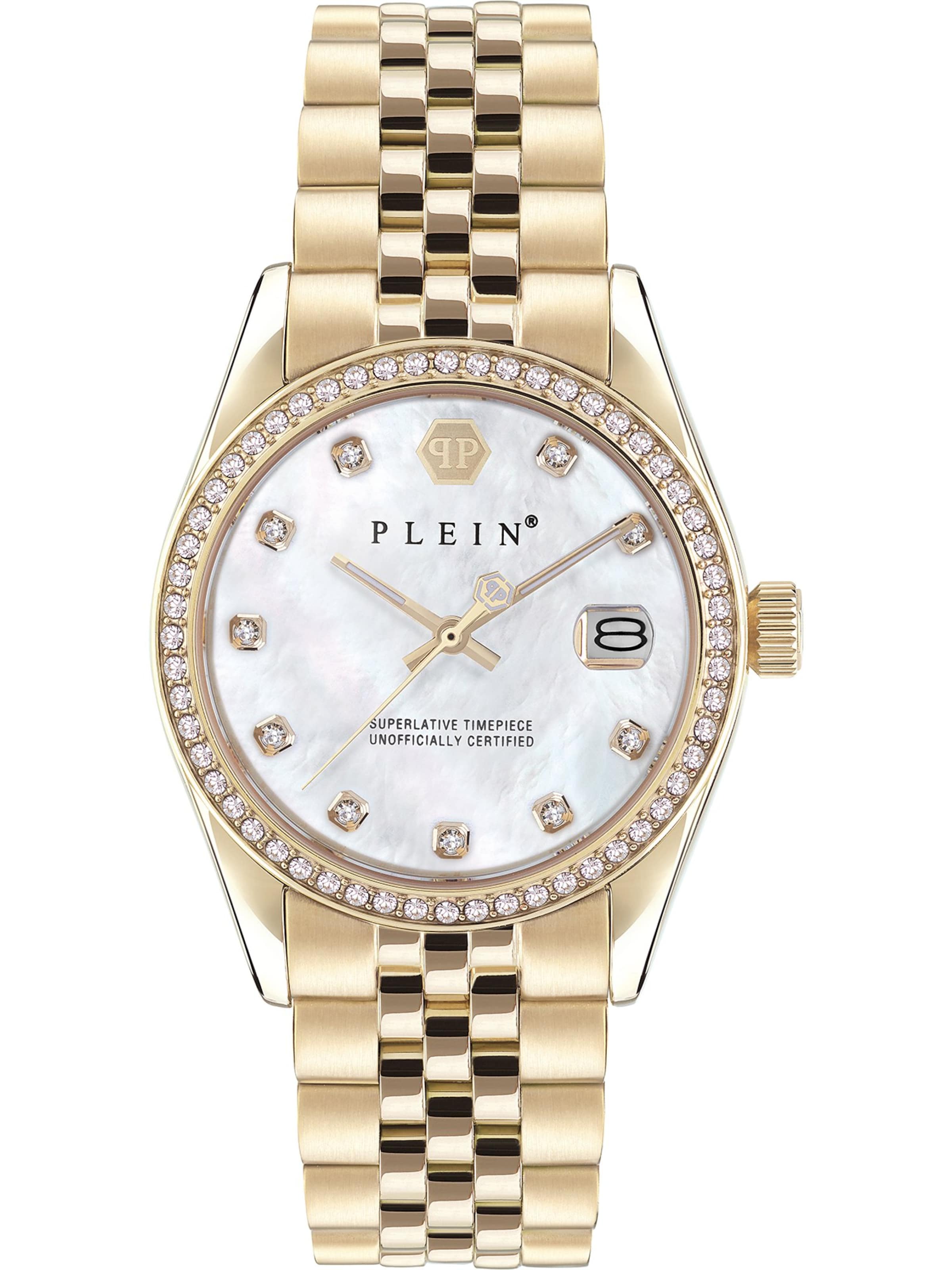 Philipp Plein Analoguhr in Gold: Vorderseite