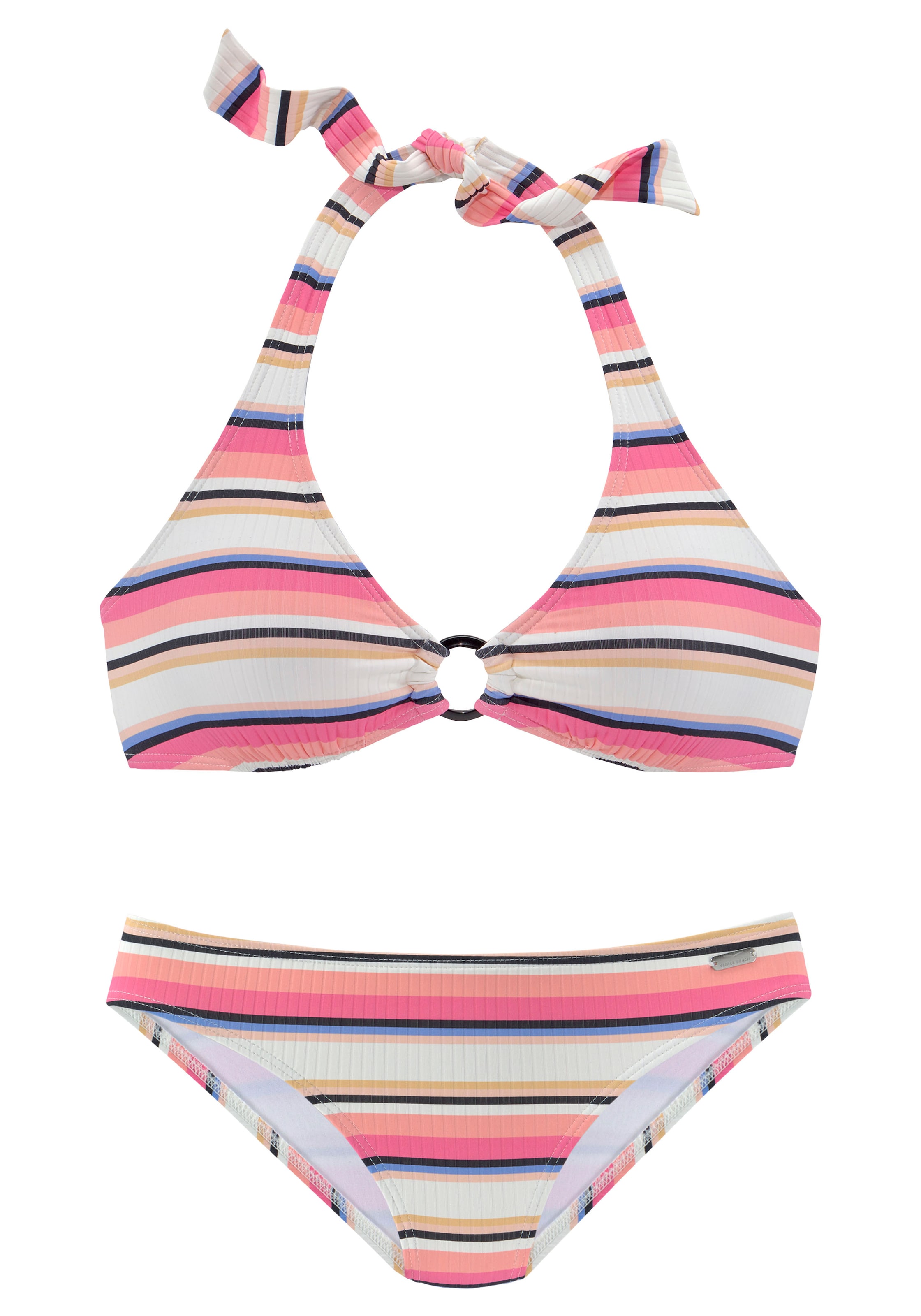 Triangle Bikini VENICE BEACH en rose : devant