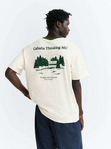 Thinking MU T-Shirt 'Aaron' in Weiß: Vorderseite