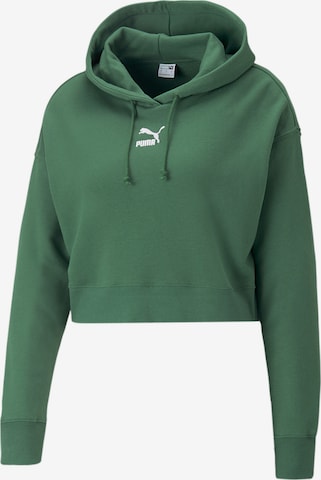 PUMA Athletic Sweatshirt 'Classics' in Green: front