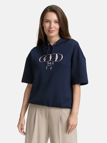 TOM TAILOR Sweatshirt in Blauw: voorkant
