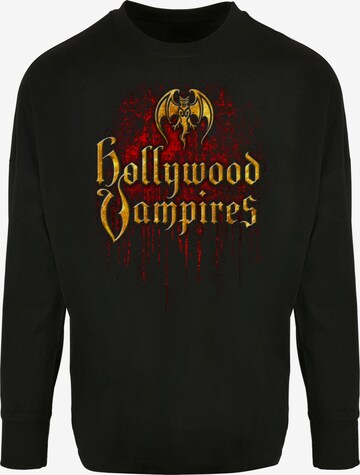 Merchcode Shirt 'Hollywood Vampires' in Zwart: voorkant