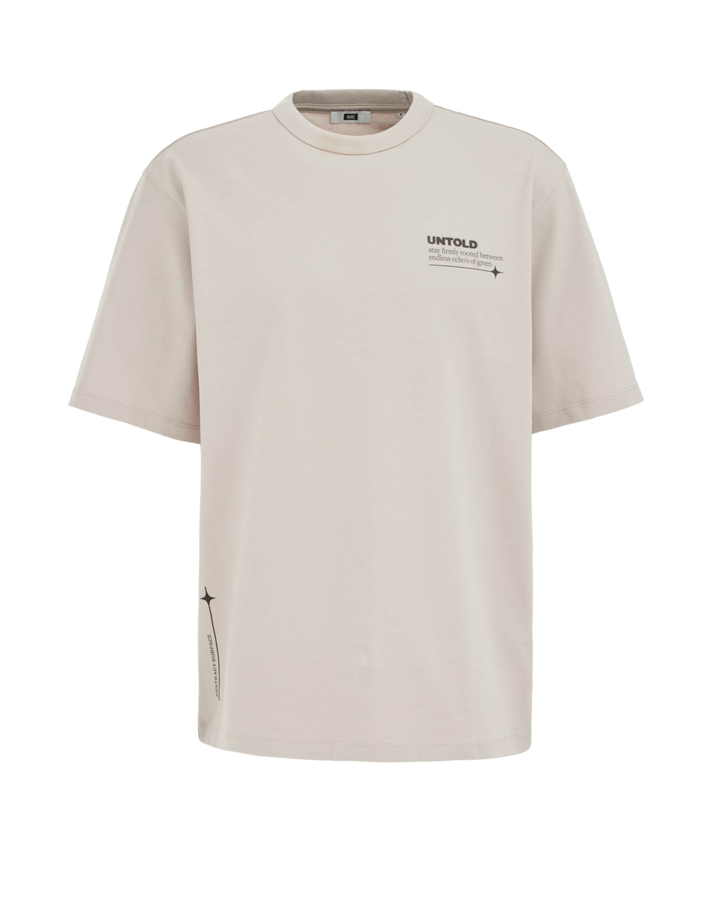 WE Fashion Футболка в Бежевый: спереди