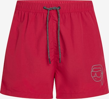 Karl Lagerfeld Плавательные шорты 'Ikonik' в Красный: спереди