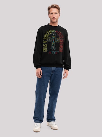 F4NT4STIC Sweatshirt 'Guns N' Roses Skull Rock Band Merch' in Zwart