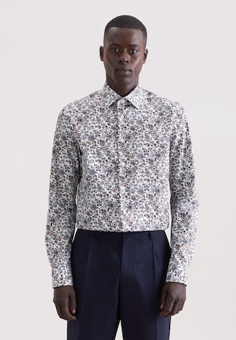 Coupe regular Chemise business SEIDENSTICKER en gris : devant