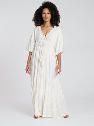 South Beach Jurk in Beige: voorkant