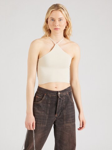 Noisy may Knitted Top 'VIBE' in Beige: front