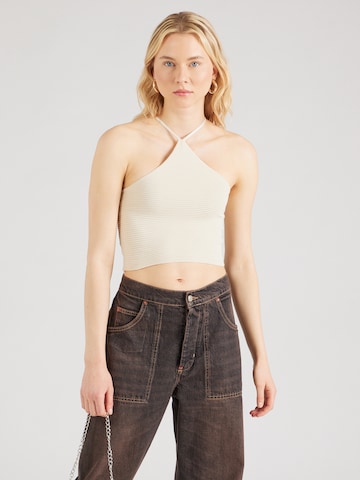 Noisy may Knitted Top 'VIBE' in Beige: front