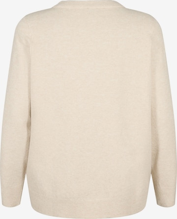 Pull-over 'MSUNNY' Zizzi en beige