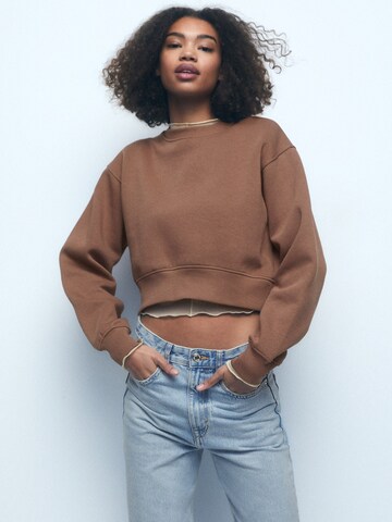 Pull&Bear Sweatshirt i brun