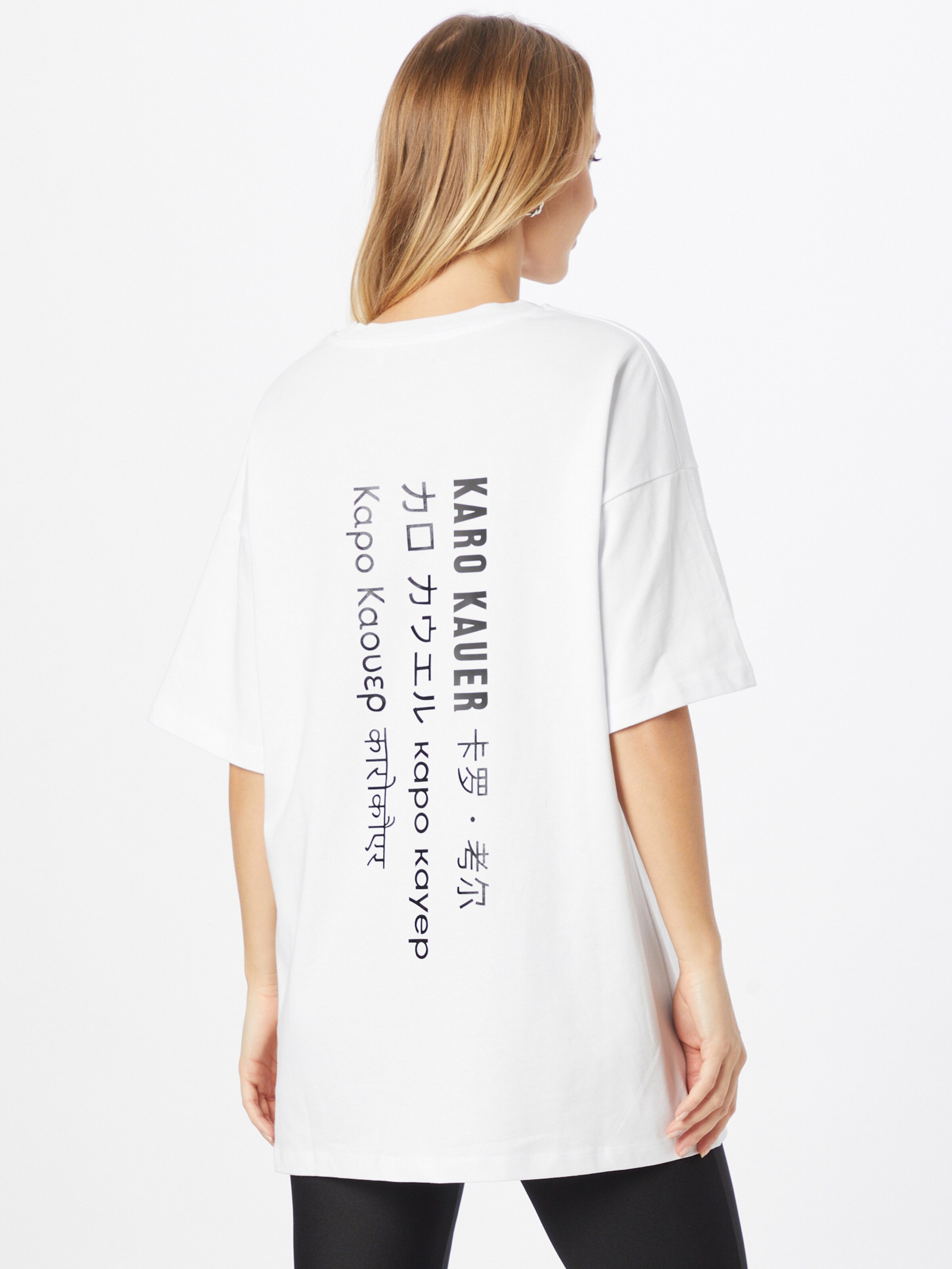 Femme T-shirt Karo Kauer en Blanc 