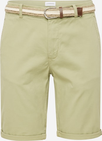 Lindbergh Chino 'Superflex' in Groen: voorkant